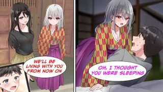 [Manga Dub] I move into a house with beautiful twins, but at night, the older twin comes on to me…