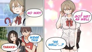 [Manga Dub] My childhood friend saw me lending my tracksuit to our pretty manager… [RomCom]