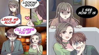 [Manga Dub] The receptionist rejects me every day… One day, I went home with a girl I met and…