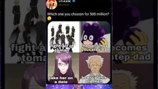Pick 1 scenario for $500 million! #anime #manga #choose #naruto #mha #tokyoghoul #shorts