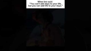when bro said: "you can't add days to #life #relatable #manga #peace
